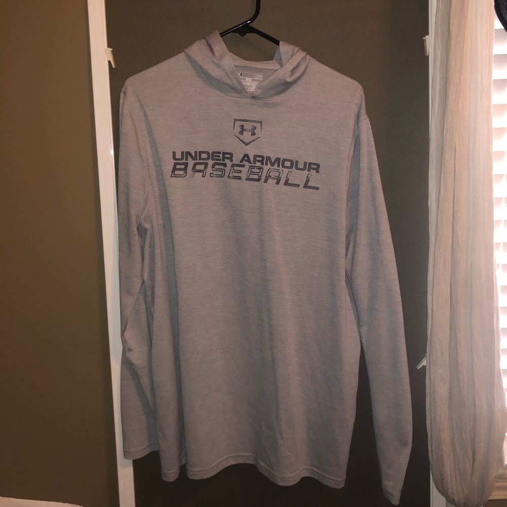 Under Armour baseball hooded shirt